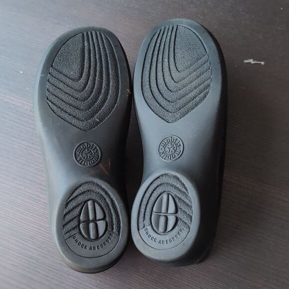 Mephisto Black Genuine Leather Oxfords Shock Absorber Polished Finish Us 7.5 - Picture 8 of 9